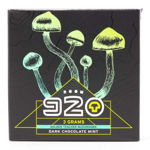 Room 920 - Mushroom Chocolate Bar - Dark Chocolate Mint - 3 grams | Shrooms Canada