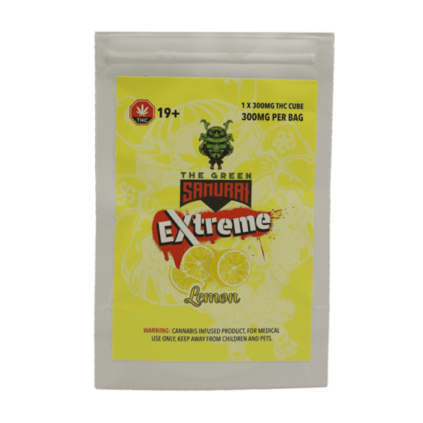 Green Samurai Extreme - Lemon Gummy 300mg THC | Shrooms Canada