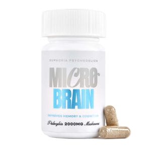 Euphoria Psychedelics – Micro Brain Capsules - (100mg X 20 Capsules) | Shrooms Canada