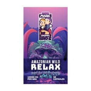 Super Magic Mushroom Bro’s - Amazonian Wild RELAX - 400MG Capsules | Shrooms Canada
