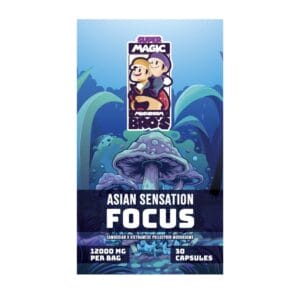 Super Magic Mushroom Bro’s - Asian Sensation FOCUS - 400MG Capsules | Shrooms Canada